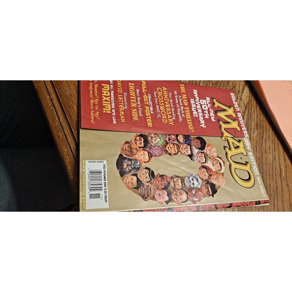 MAD MAGAZINE #423 NOV 2002 50TH ANNIVERSARY ISSUE HERMANN MEJIA RICK TULKA